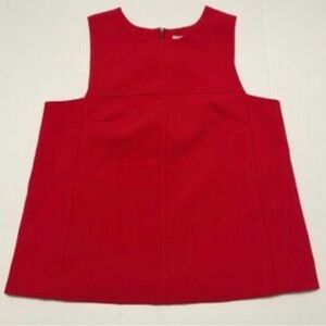 Halogen Women's Red Pepper Sleeveless Structured Top Size Small EUC
